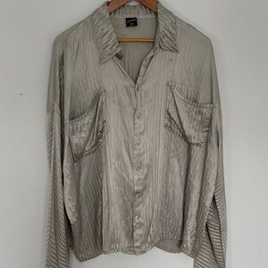 Jean Paul Gaultier Silk Button Down Blouse